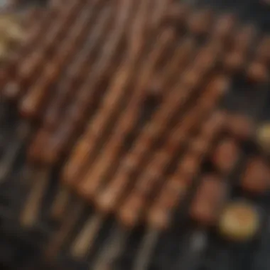 Different materials used for making yakitori grill rods