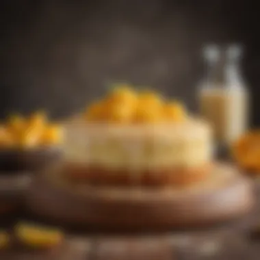 Almond Cake with Citrus Zest Exquisite almond cake decorated with citrus zest